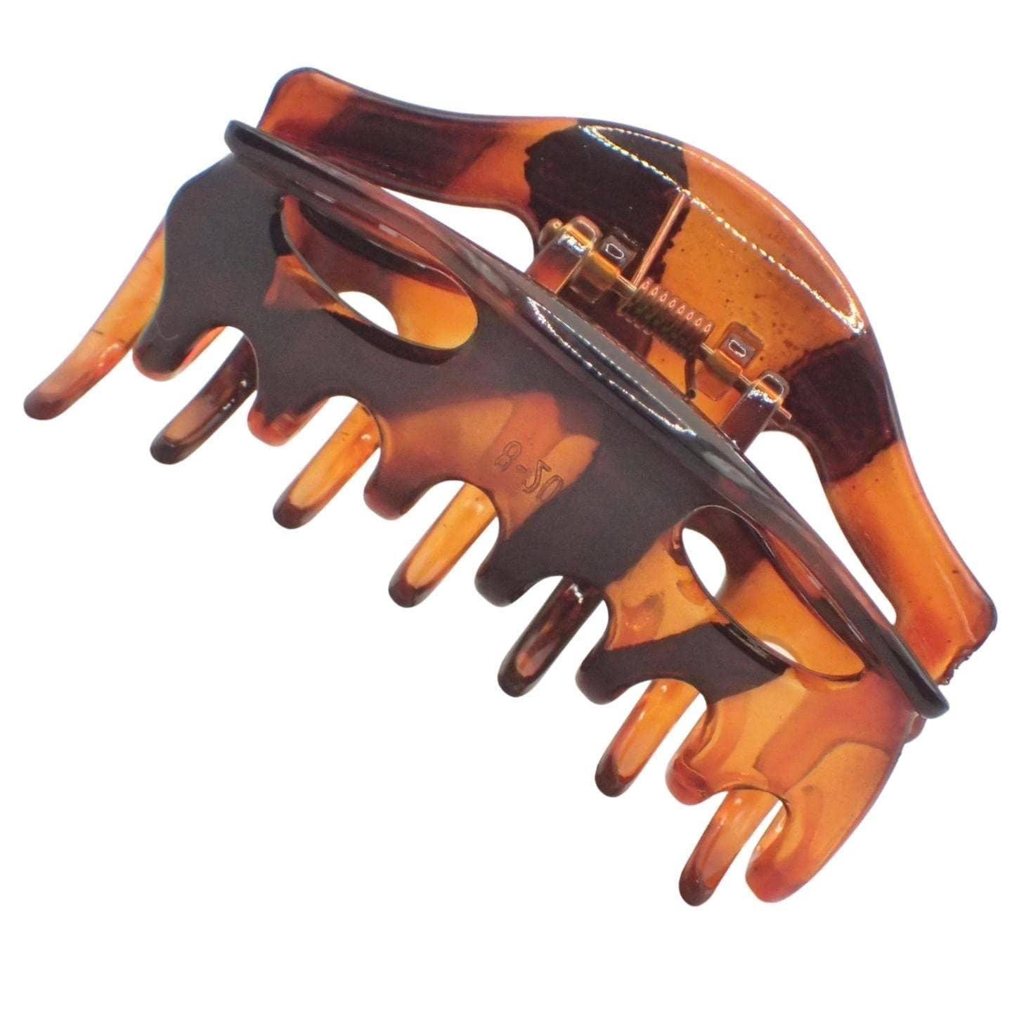 Topkids Accessories – wholesale Hair clip – Women’s – 9cm Black or Brown Tort Hair Claw Clip, Detailed Hair Claw for Women & Girls, Thick Hair Claw, Hair Clips Women Claw Clips, Medium Clamps & Claws for Thick Hair1