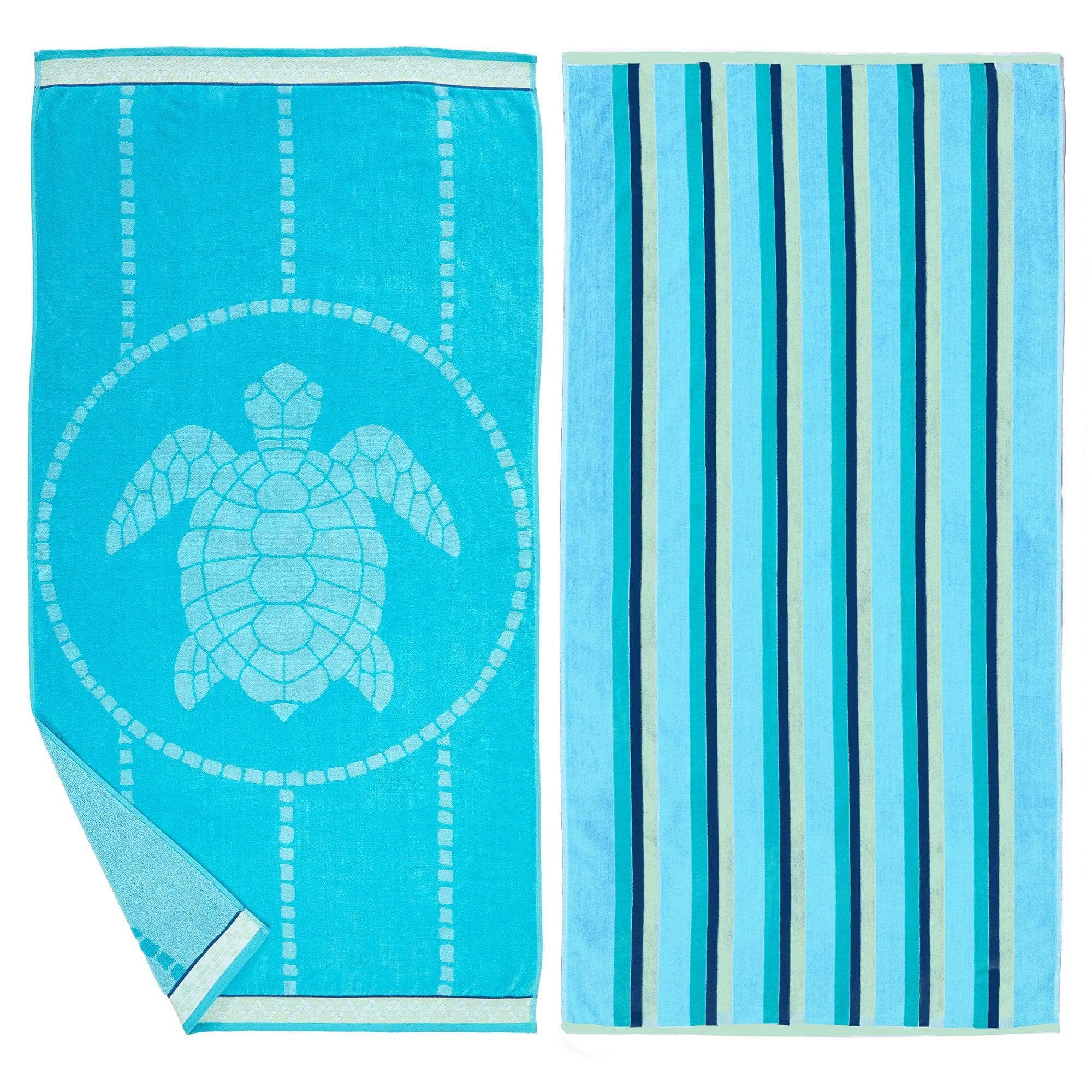 BH Collective - Wholesale Beach Towel - Beach Towels - 100% Cotton Jacquard, 2pk  - Playa Collection26