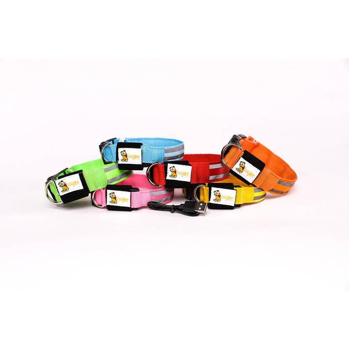 DoggyLove - Wholesale Pet Collar - Dog - DoggyLove USB Rechargeable LED Dog Collar for Night Walking