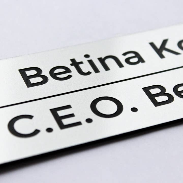 The Laundry Room Shop - Wholesale Muurdecoratie met tekst - Gepersonaliseerd gegraveerd Lamacoïd plastic bord - kantoor, badkamer, servicekamer, adres, slaapzaal, bureau, meerdere maten - past op houders1