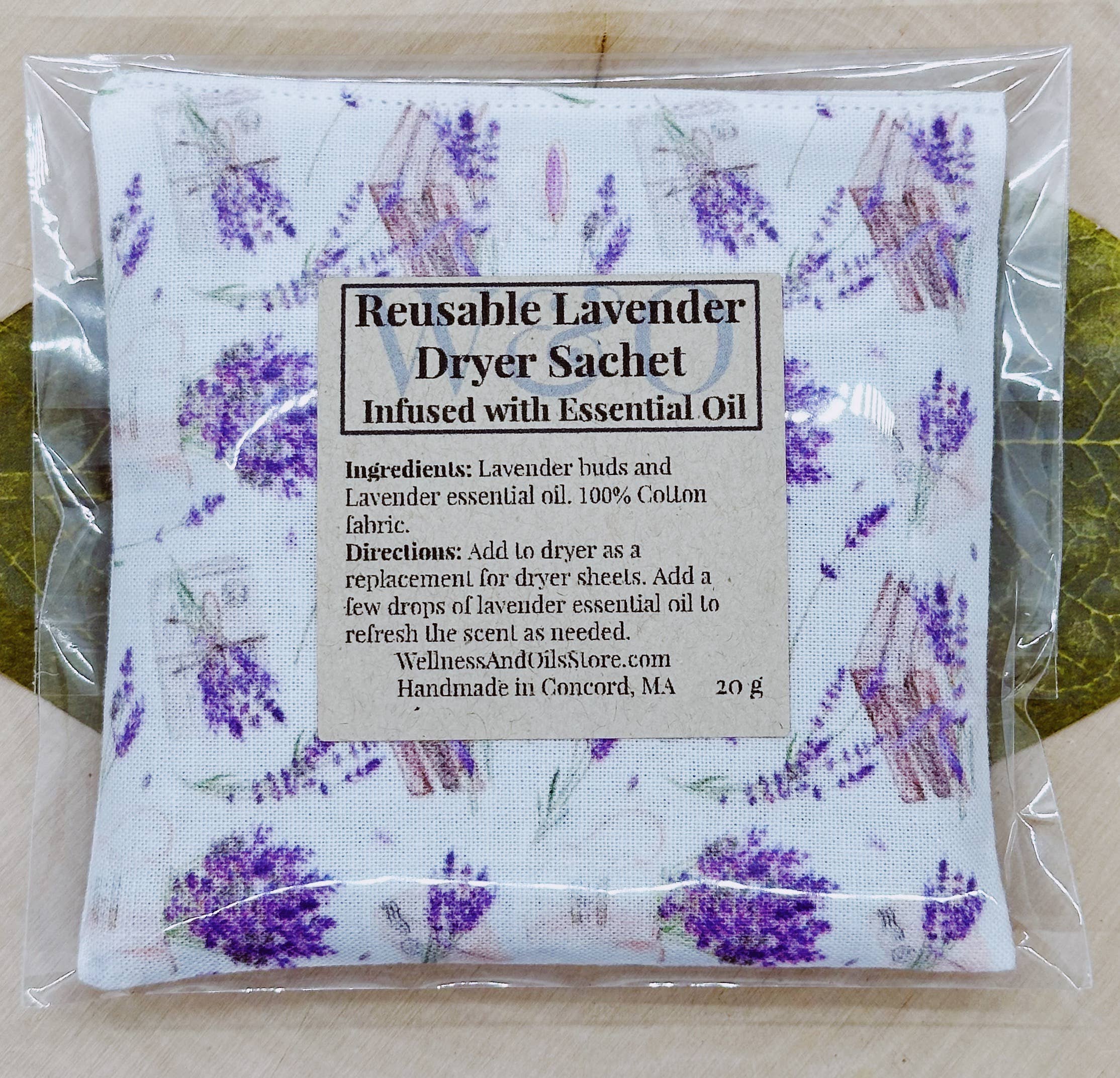 Wellness & Oils - Wholesale Sachet - Lavender Dryer Sachet-Reusable Lavender Sachet mini Book Tea2