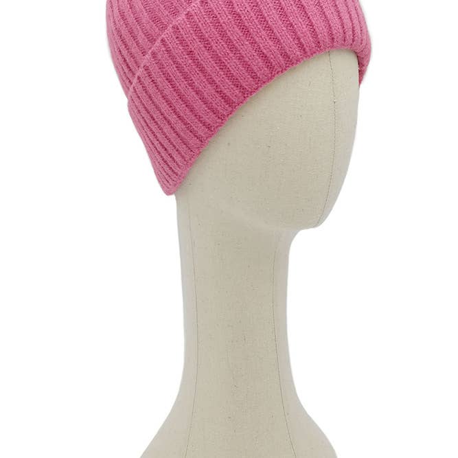Hana - Wholesale Beanie - Women's - Solid Color Ribbed Knit Cuff Beanie Winter Hat18