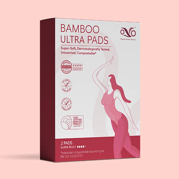 OVO Bamboo Ultra Pads Super Plus TRAVEL PACK for wholesale by OVO