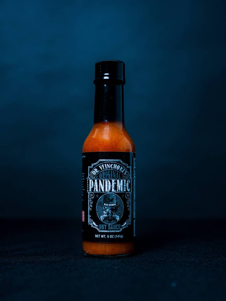 *Pandémie (HOT) Scotch Bonnet & Habanero pour la vente par Mad Hombre Hot Sauce