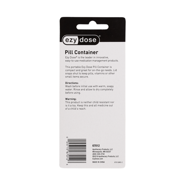 Apothecary Products LLC - Wholesale Pill Organizer - Ezy Dose® Pockettes® Pillbox8