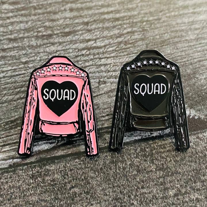 Squad Pins, best friends, bridesmaids, group gift for wholesale by The Silver Spider