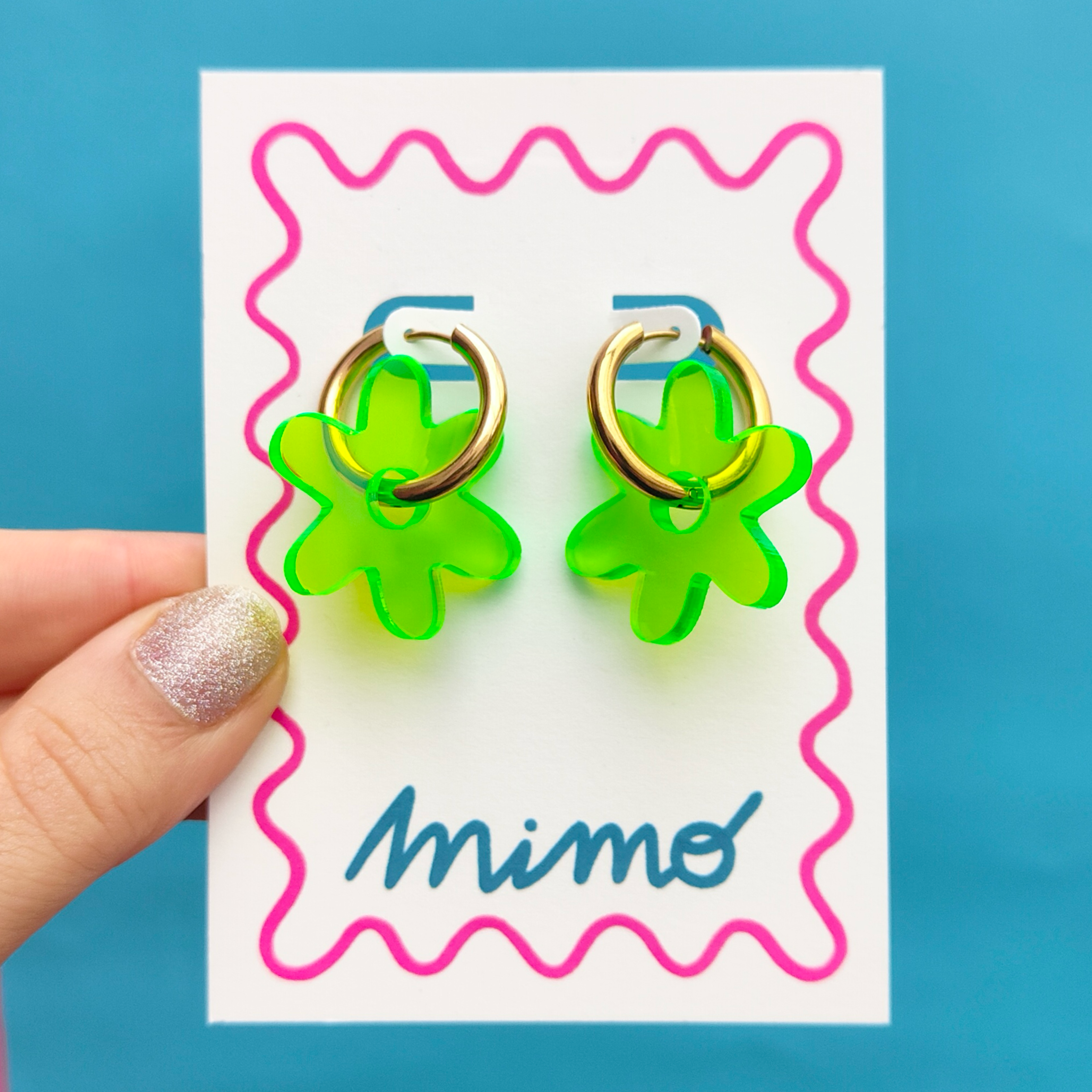 Mimo – wholesale Hoop earrings – Wholesale Flower Hoop Earrings2