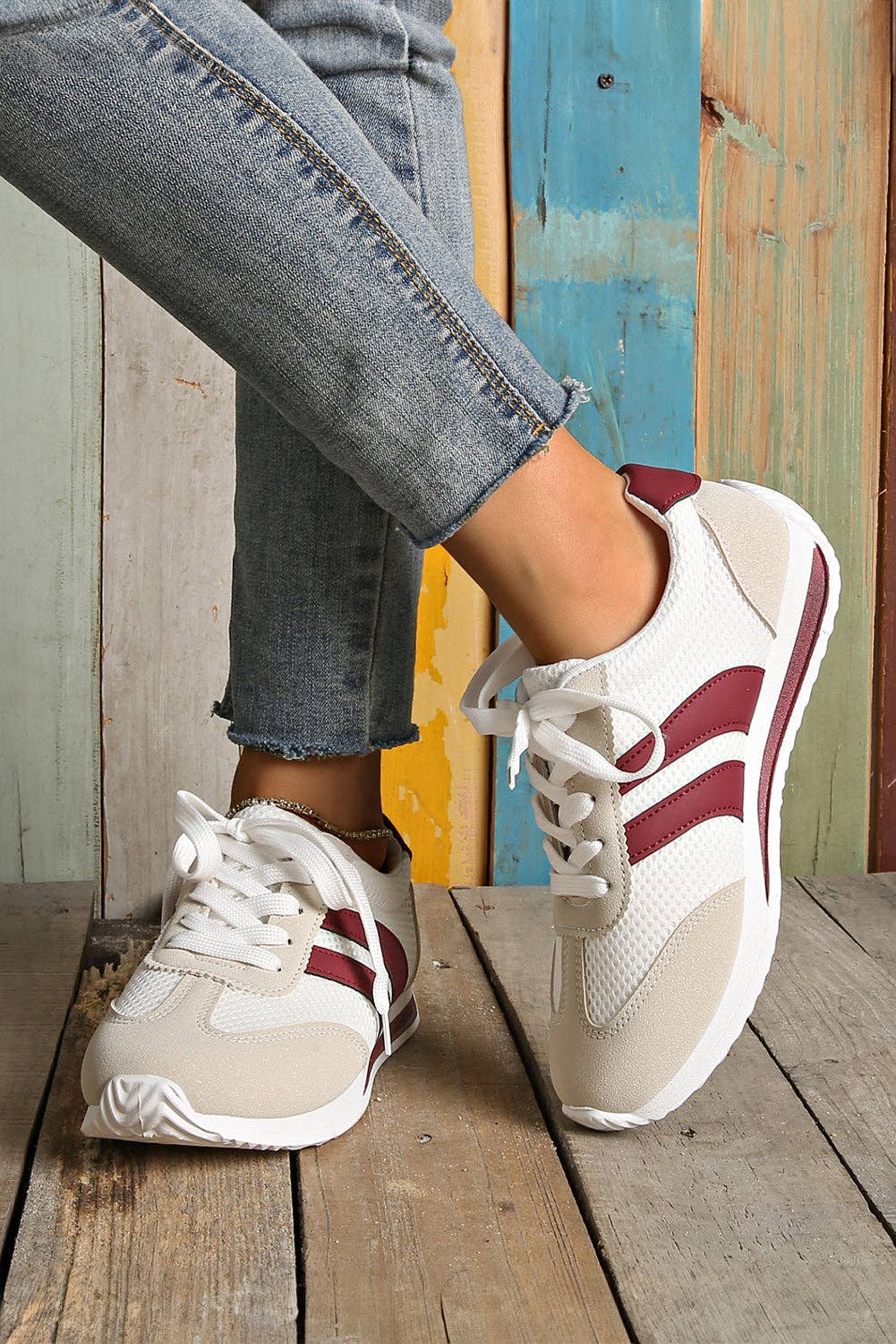 Threaded Pear – Engroshandel Lifestyle sneaker - Dame – Karter Åndbare Snøresko5