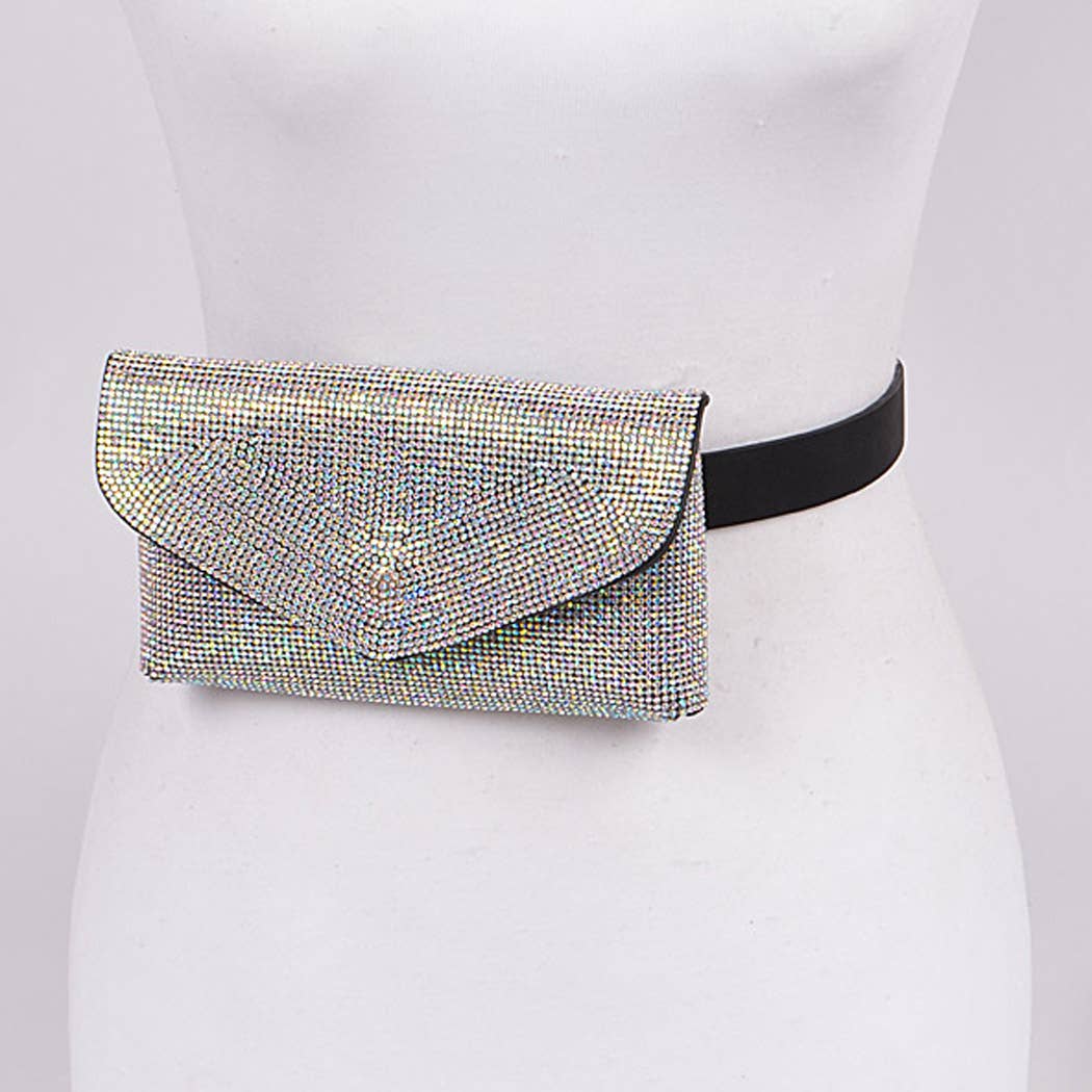 3AM BY H&D ACCESSORIES - Vente Sac ceinture – femme - Pack de fanny clouté en strass4
