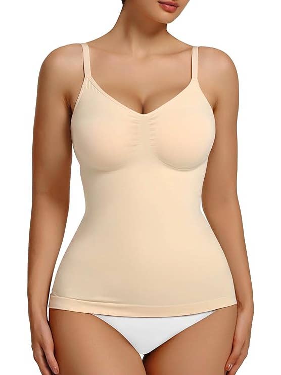 SHAPERX - Vente Sous-vêtements sculptants – femme - Débardeur modelant SHAPERX Seamless pour femmes à encolure dégagée