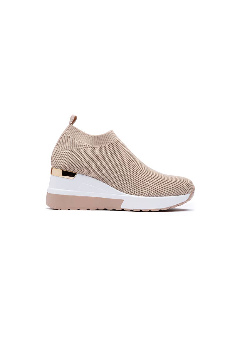 LADY GLORY – Engroshandel Slip on-sneakers – Kvinder – Slip-on sneakers med kilehæl og sokkedesign9