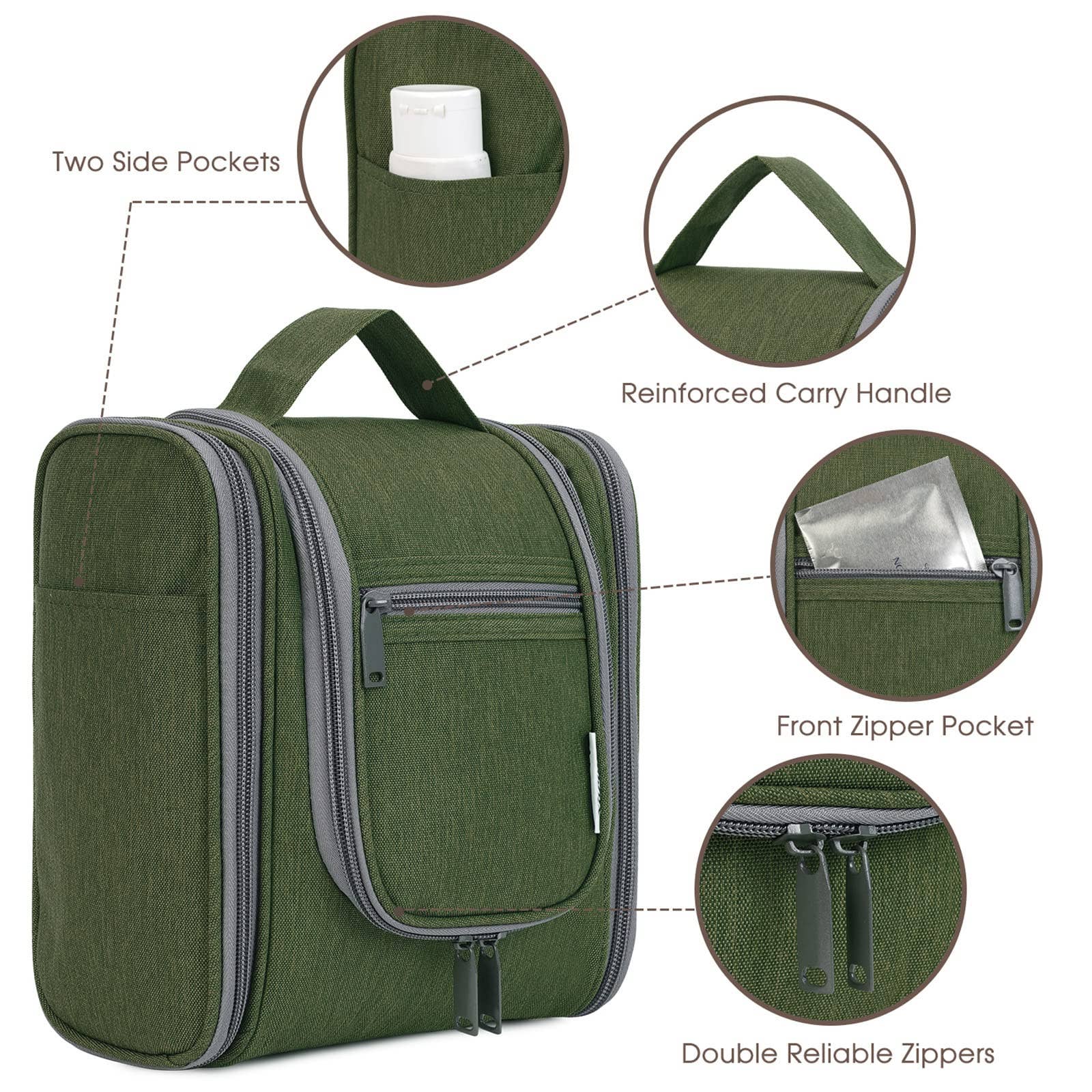 NARWEY INC - Wholesale Toiletry Bag - Women's - Large Hanging Toiletry Bag With Hook Cosmetics Organizer87