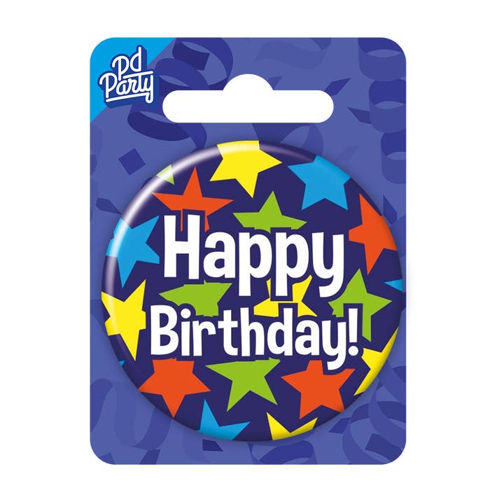 PD Party - Vente Cadeaux pour invités - Badge d'anniversaire - Joyeux anniversaire1