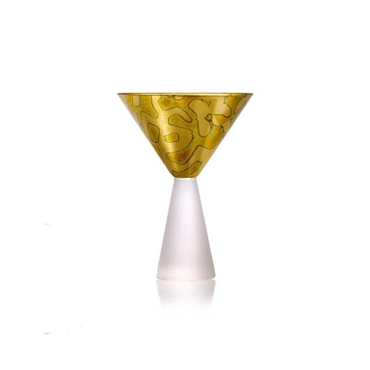 Jersey Art Glass - Wholesale Cocktail/Liquor Glass - Roman Martini Glasses (Set of 2)