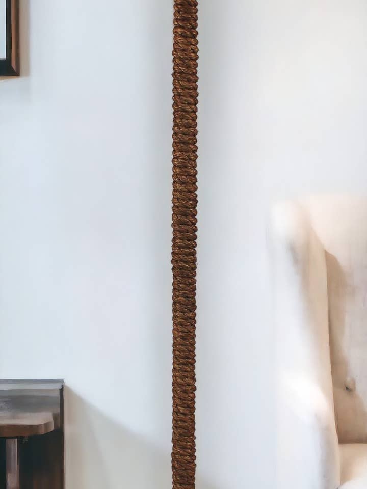 Cottage Manila Rope Floor Lamp for wholesale by Coast Lamp Mfg