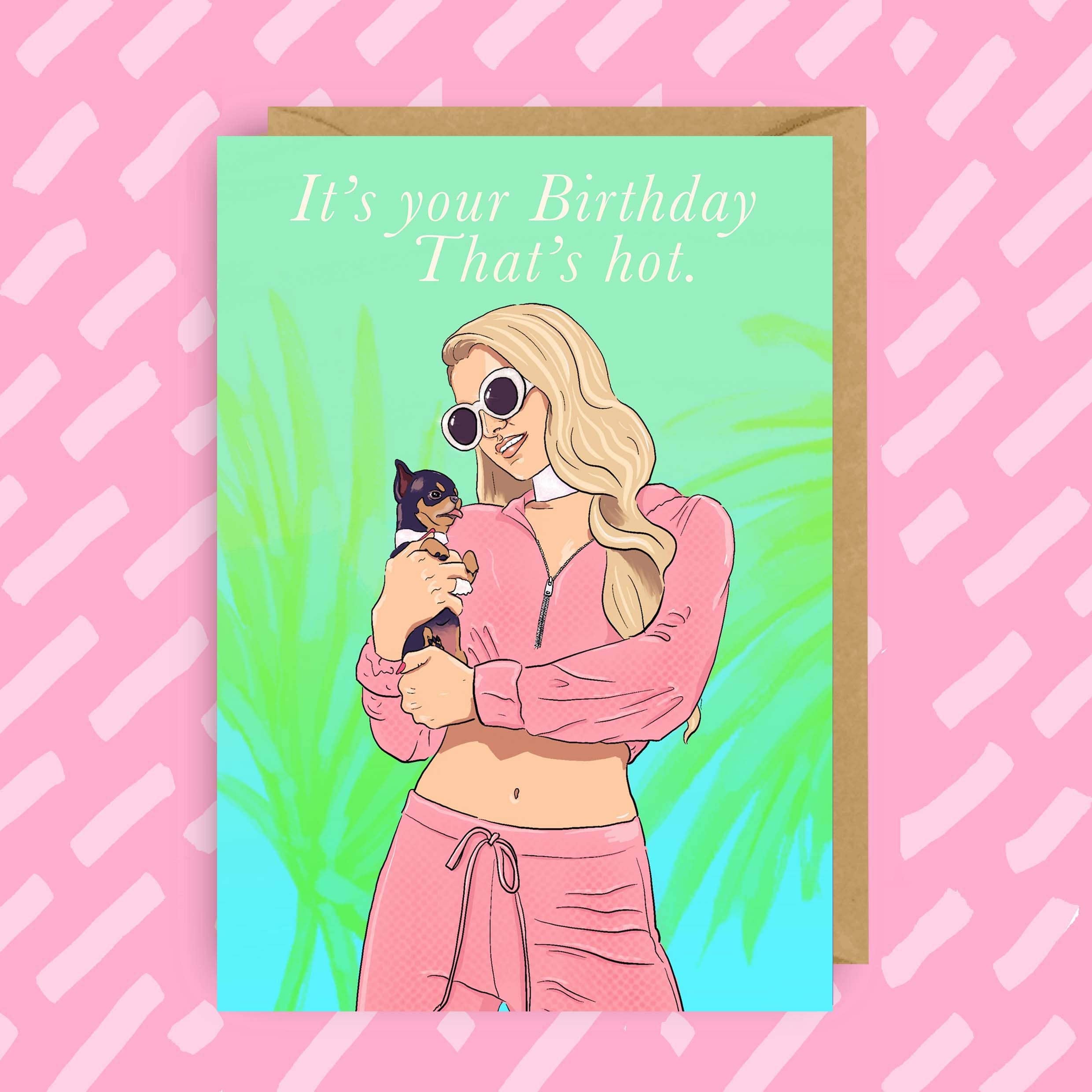 The Queer Store - Wholesale Birthday Card - Paris Hilton "That's Hot" Birthday Card | Y2K | Gay | Funny0