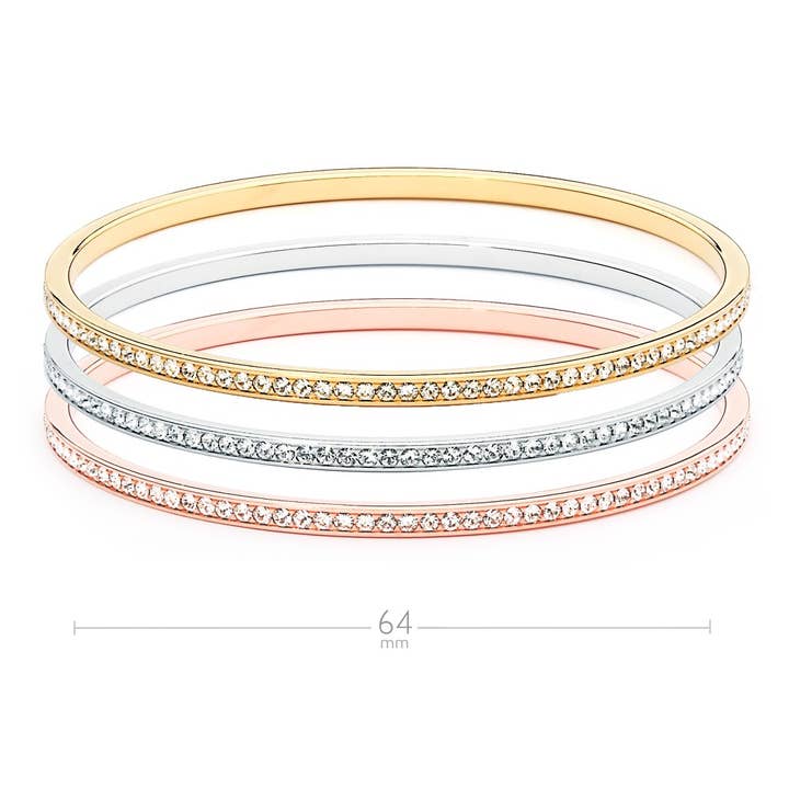 My Jewellery Story - Wholesale Jewellery set - MYJS Magic Bangle Jewellery Set with Clear with Aus|S-1050-T2