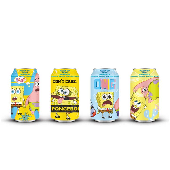 SPONGEBOB EAU PÉTILLANTE ORIGINALE RAMUNE 24/boîte pour la vente par MITIN