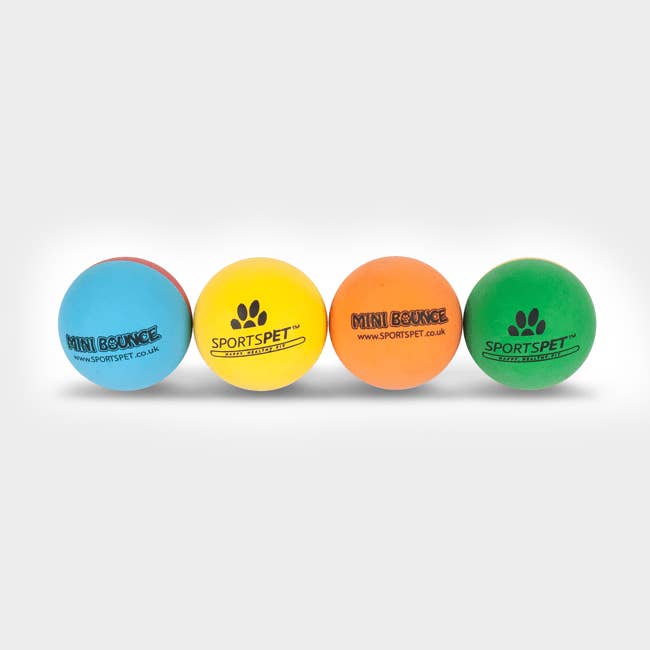 4cats Heimtierbedarf GmbH - Wholesale Pet Fetch Ball - Dog - SPORTSPET Mini High Bounce Balls - 48 mm diameter, 4 pack0