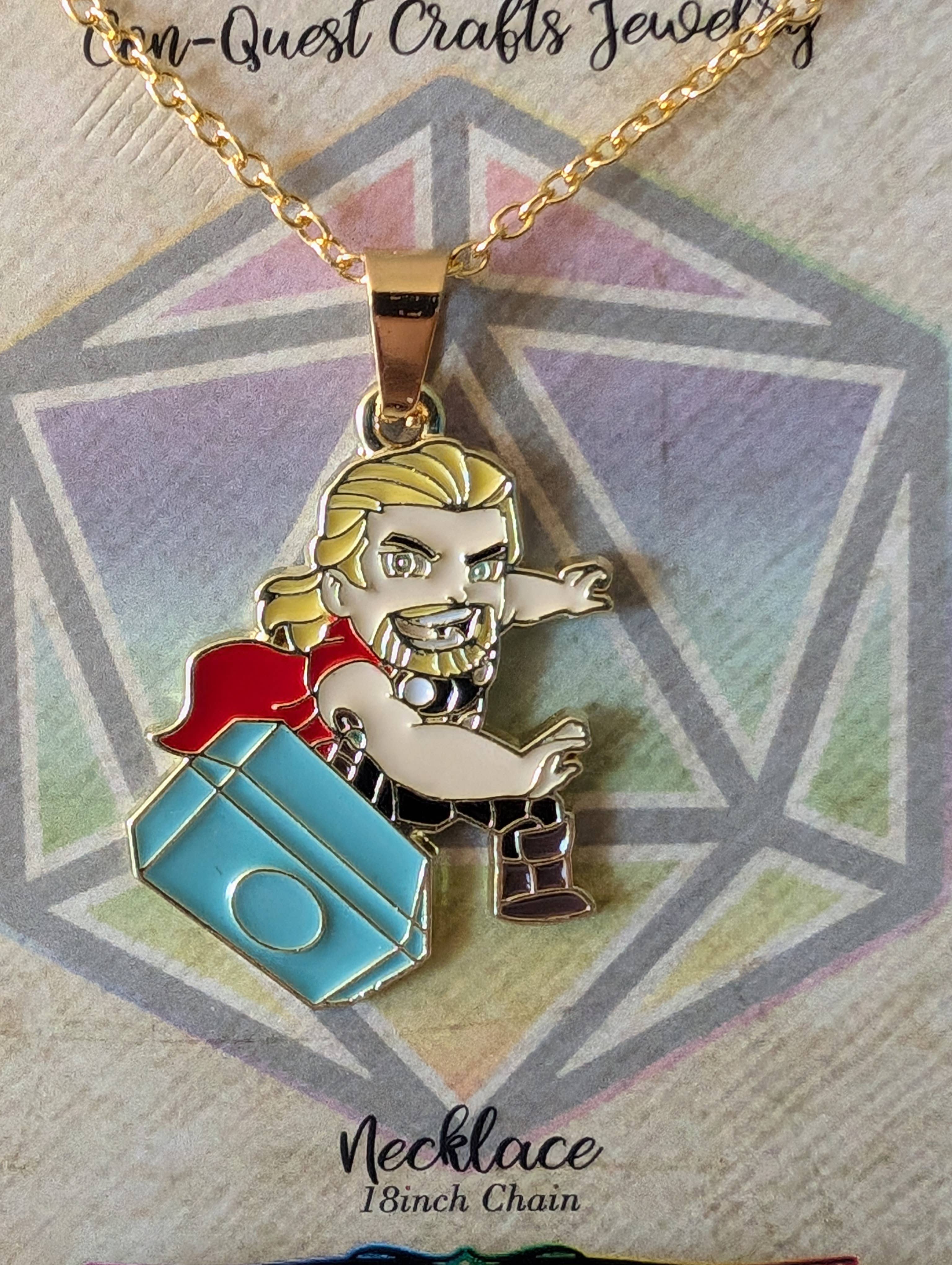 Con-Quest Crafts - Wholesale Jewelry Set - Superhero& Comic Inspired Earrings, Necklaces & Zipper Pulls8