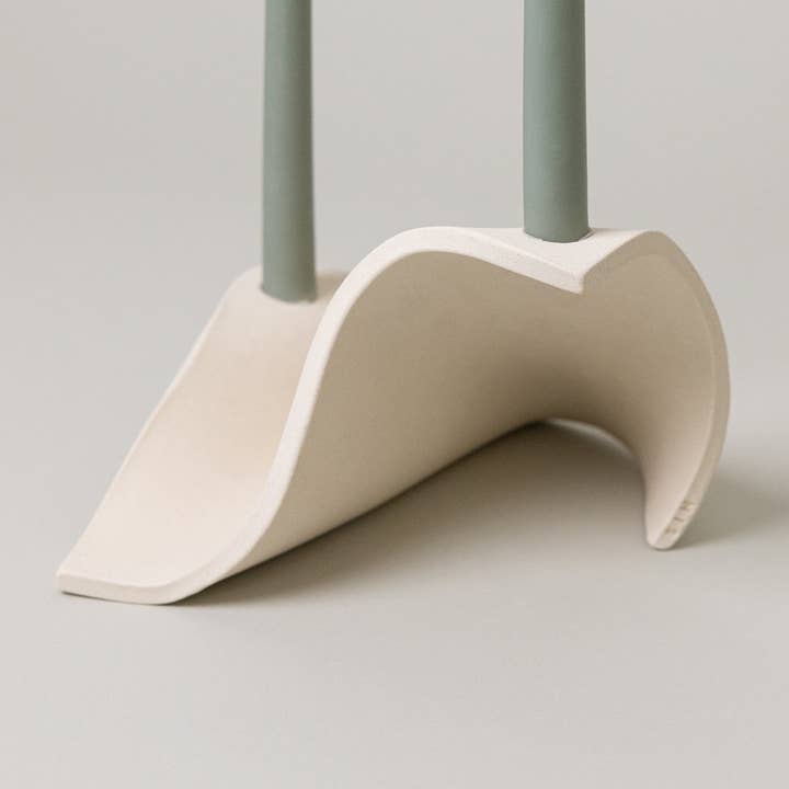 Virginia Sin - Vendita all'ingrosso Portacandele - Candelabro a drappeggio, osso7