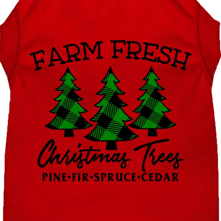 Farm Fresh Christmas Trees Pet Shirt for wholesale by As You Wish Apparel