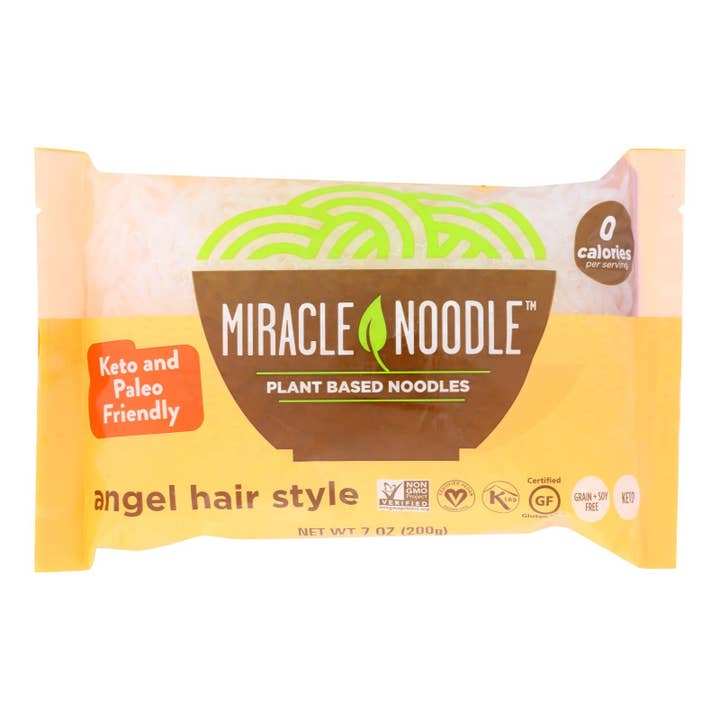 Ware Spark - Wholesale Pasta - Miracle Noodle Pasta - Shirataki - Miracle Noodle - Angel Hair - 7 Oz - Case Of 6