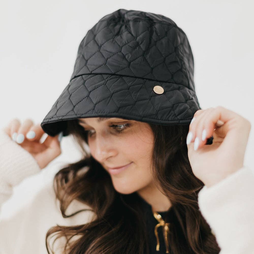 Pretty Simple - Wholesale Bucket Hat - Women's - Chiara Quilted Bucket Hat Wholesale0