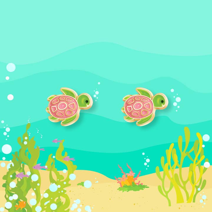 Turtle-y Awesome Cutie Stud Earrings
for wholesale by Girl Nation
