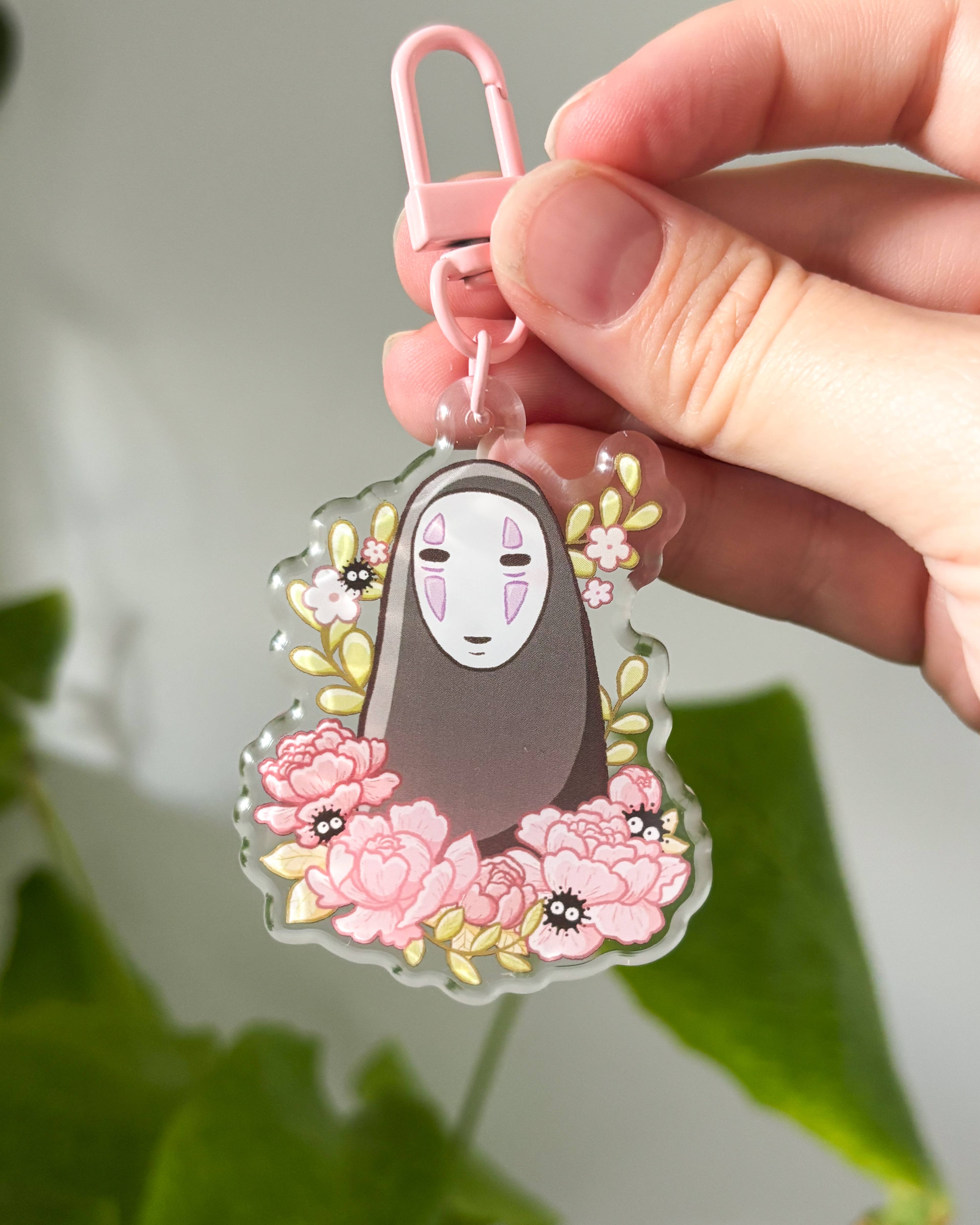 Sarah May Arts - Wholesale Keychain - Women's - Faceless Acrylic Charm | Cute Anime Floral Keychain7