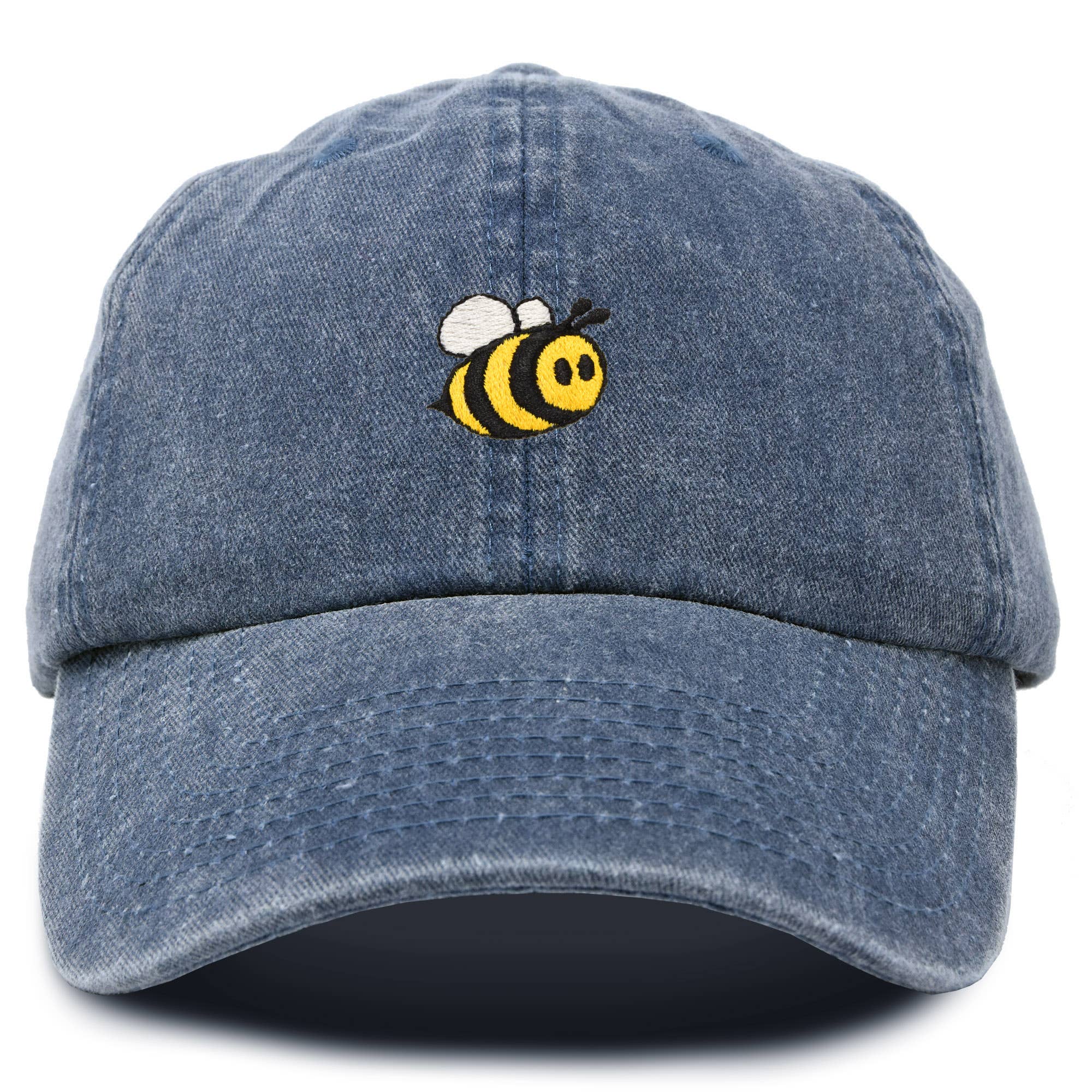 Dalix - Wholesale Baseball Cap - Unisex - DALIX Bumble Bee Baseball Cap Dad Hat Embroider Womens Girls0