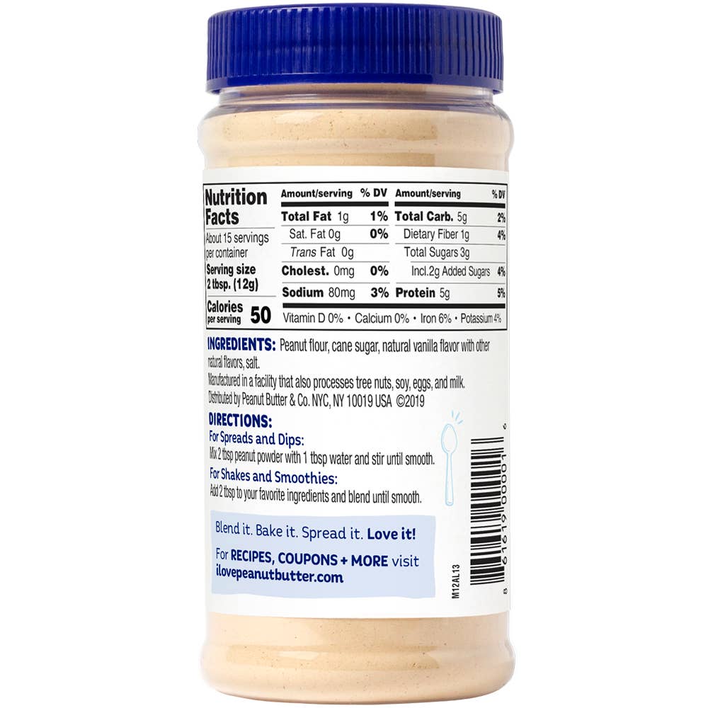 Peanut Butter & Co. - Wholesale Nut Butter - 6.5 oz Peanut Butter & Co. Peanut Butter Powder Vanilla1