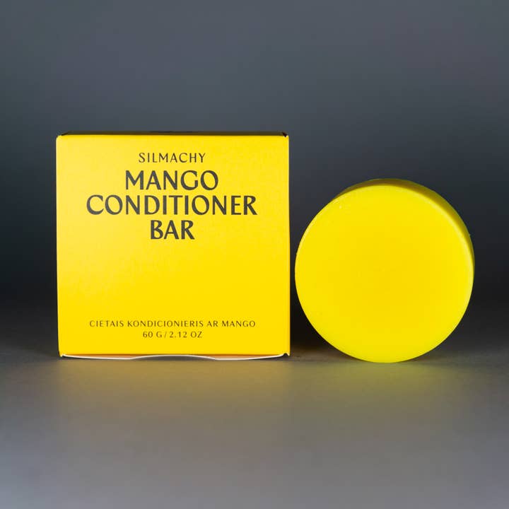 SILMACHY cosmetics - Wholesale Hair Conditioner - Nourishing Mango Conditioner Bar – For Dry or Frizzy Hair4