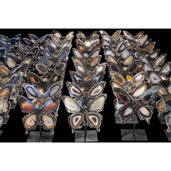 Quasar Gems USA - Wholesale Decorative Tabletop Object - Agate Butterfly Small