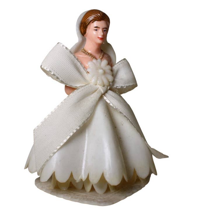 Bride - White Gown - 3" Tall - 1960 Vintage - IV3-3643 for wholesale by Meyer Imports