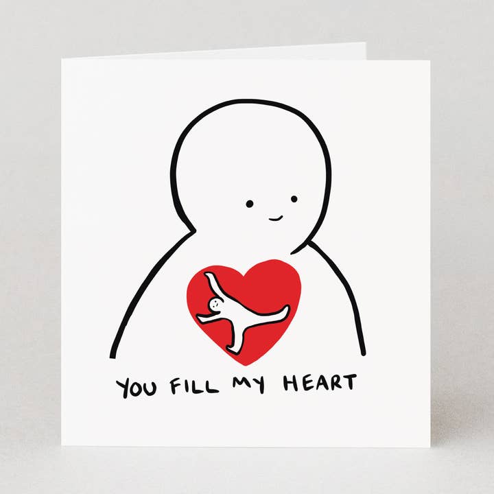 Je Vult Mijn Hart Valentijnskaart | Liefdesgroetkaart voor wholesale door Studio Boketto