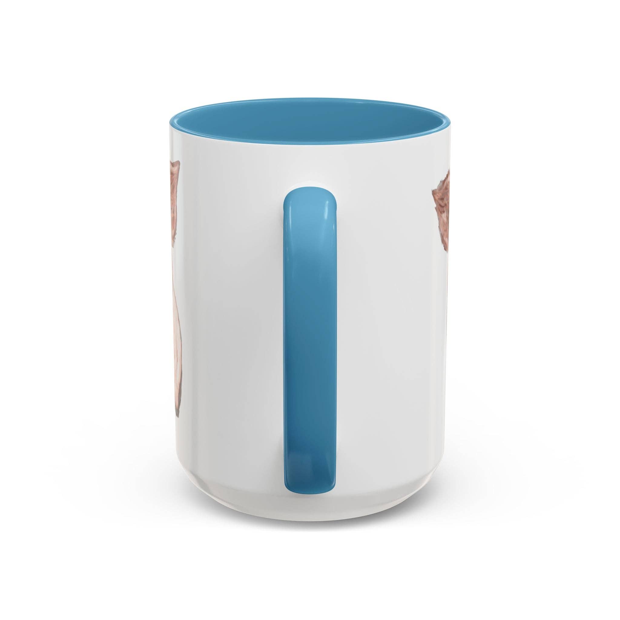 Blue Cava - Wholesale Coffee Mug - Adorable Piglet Two Tone Ceramic Mug - 11 oz & 15 oz34