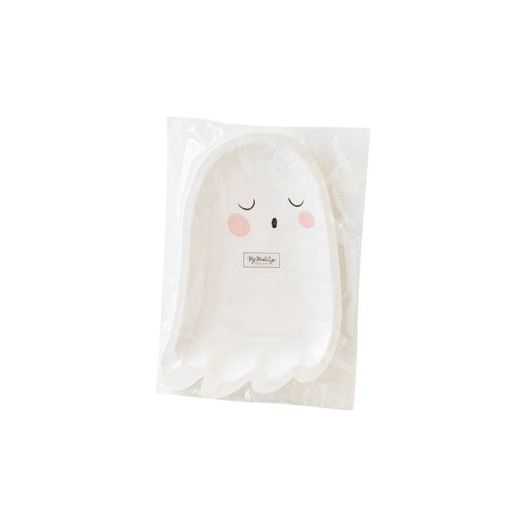 My Mind’s Eye - Wholesale Disposable Plate - PSH941 - Trick or Treat Ghost Shaped Plate1