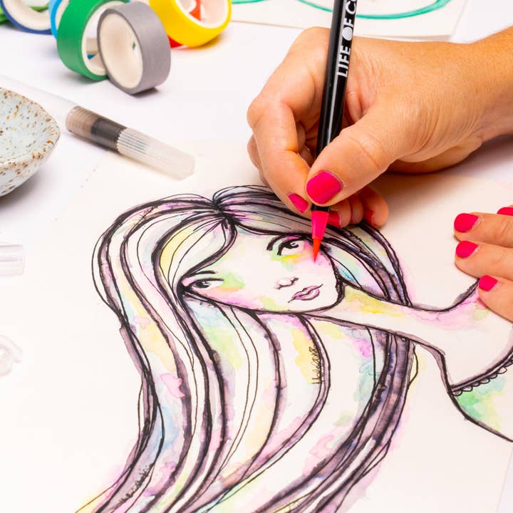 Life of Colour - Wholesale Paint set - Watercolour Brush Pens - Set of 202