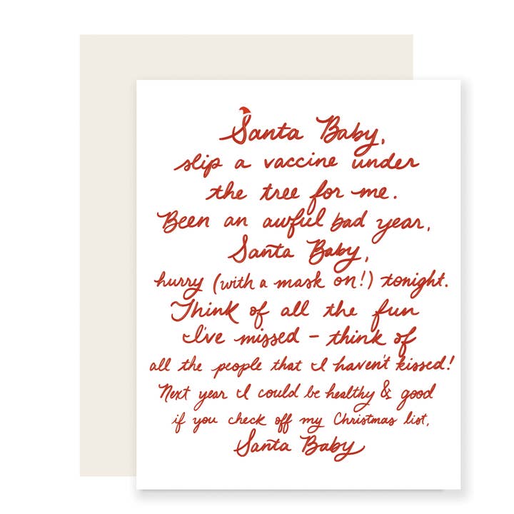 Santa Baby for wholesale by Slightly Stationery