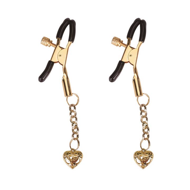 Liebe Seele - Wholesale Sex Toy - Gold Nipple Clamps (Two Pieces A Set)0