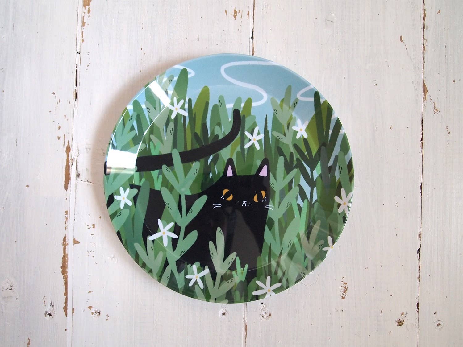 I LIKE CATS - Wholesale Dinner plate - Black Cat Snack Sized Plastic Plate1