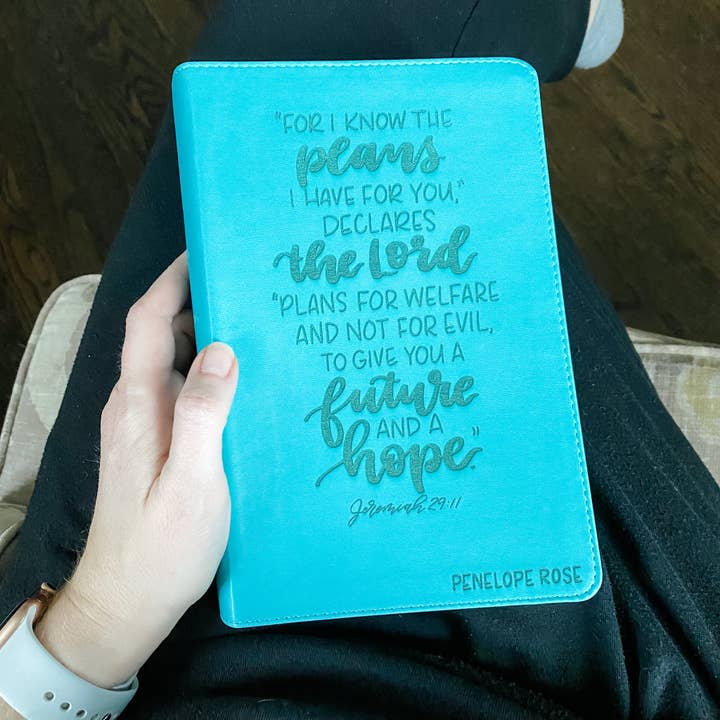 Joy Creative Bibles - Wholesale Religion - ESV Turquoise Student Study Bible - I Know the Plans I Have