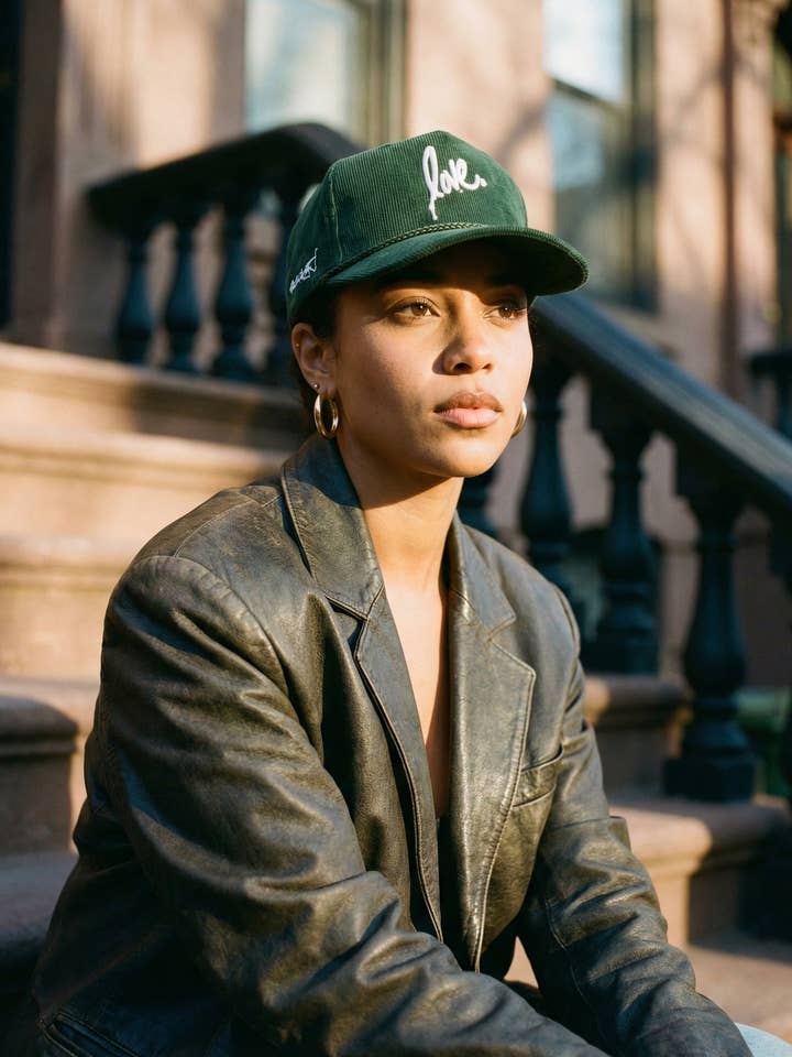 The Franchise Corduroy Hat | Hunter Green for wholesale by Ruben Rojas Live Through Love