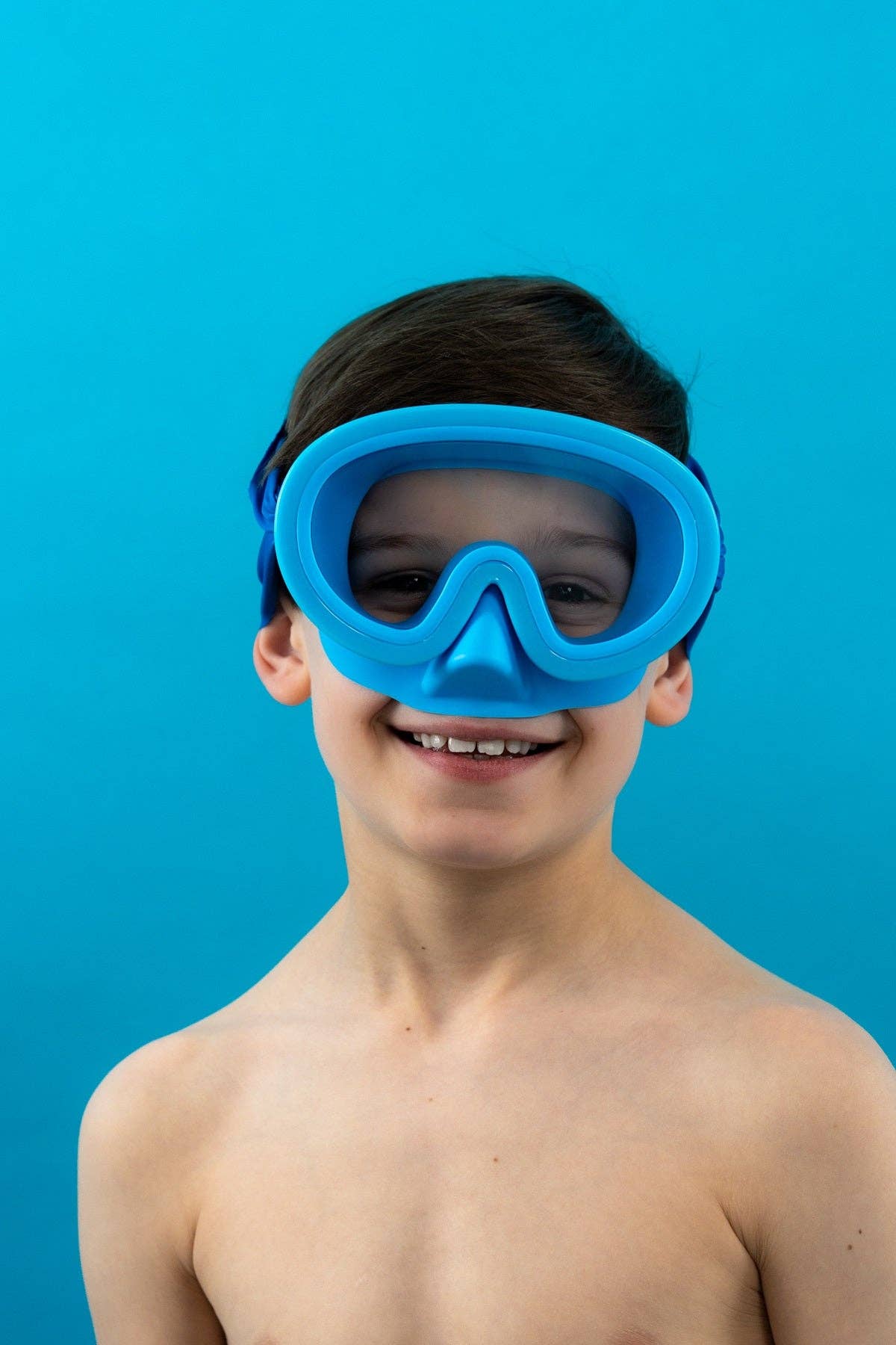 Waterplops - Wholesale Swim Goggles - Kids & Baby - Children's Solid Blue Diving Mask3