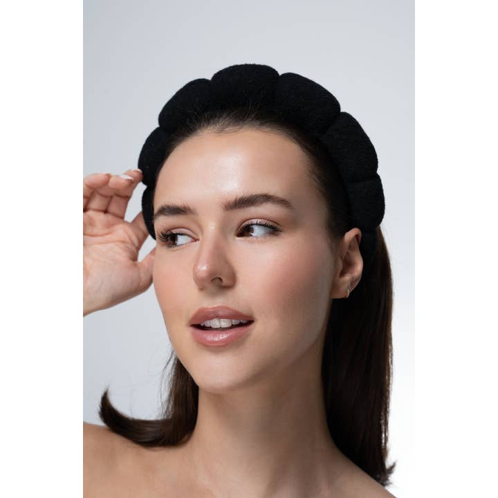 Soinvogue - Wholesale Spa Headband - Brushworks Black Cloud Headband3
