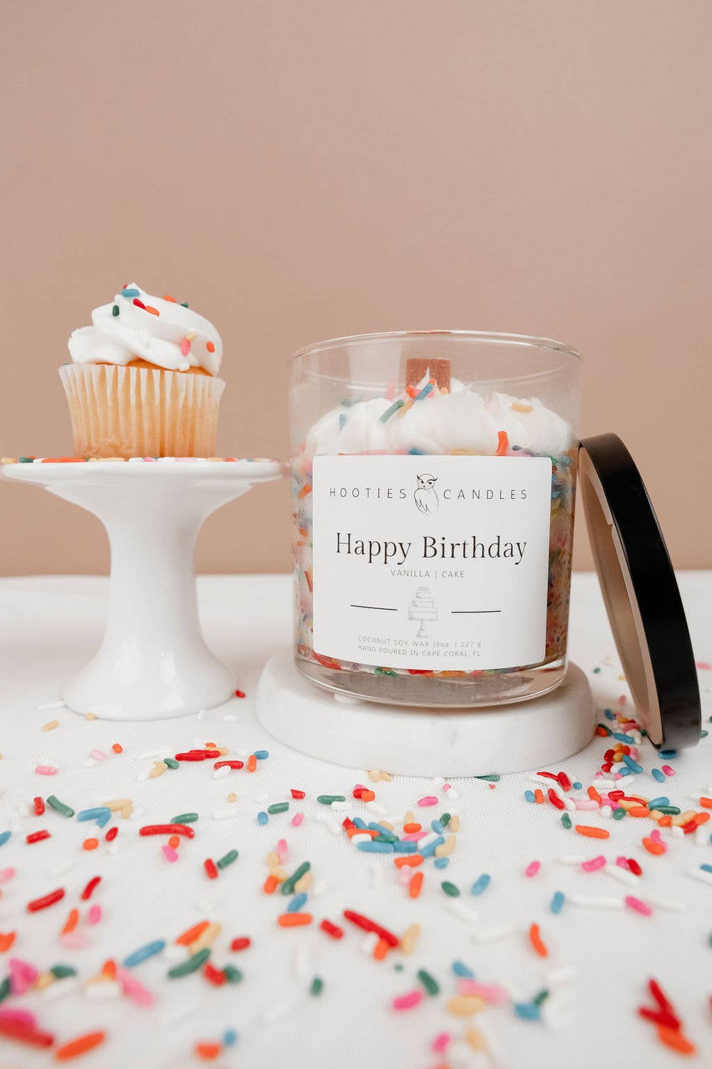 Hooties Candles and Things - Wholesale Jar/Filled Candle - Birthday Cake Candle2