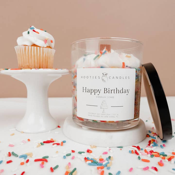 Hooties Candles and Things - Wholesale Jar/Filled Candle - Birthday Cake Candle2