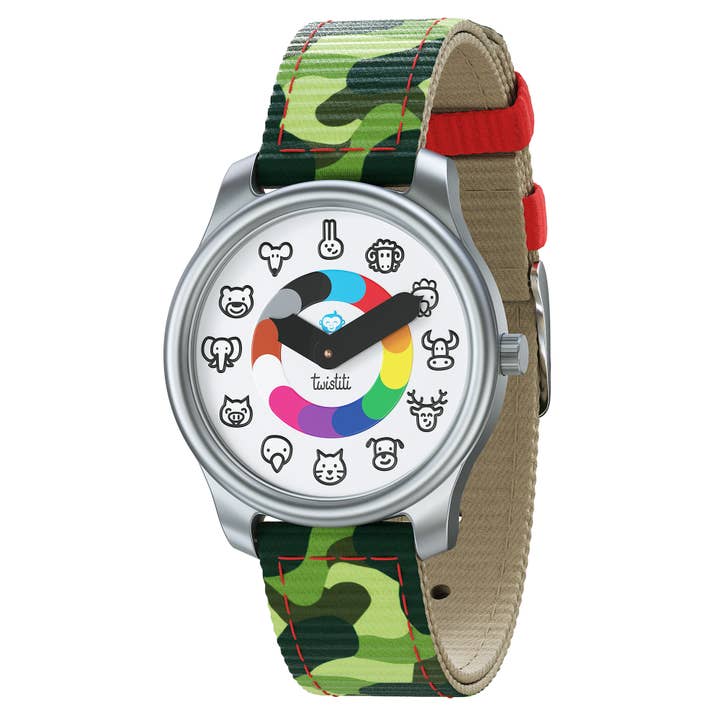 Twistiti Animal Watch - Jungle strap - kids 3+ for wholesale by Twistiti