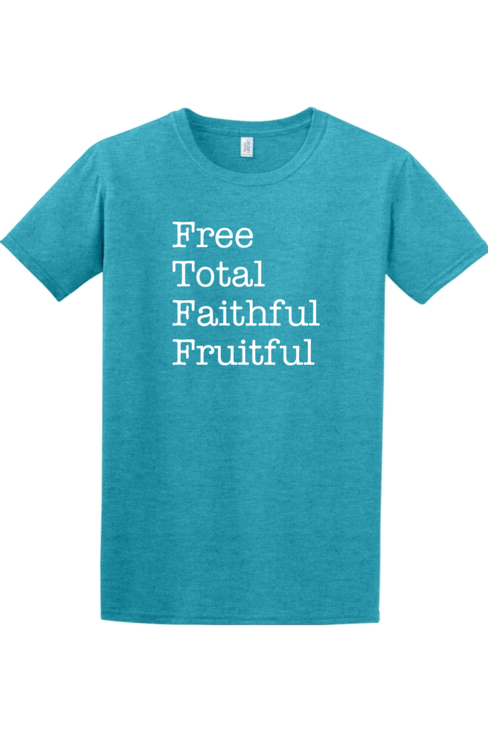Sock Religious - Wholesale Screen Printed T-Shirt - Unisex - Free Total Faithful Fruitful - Theology of the Body Adult T-shirt6